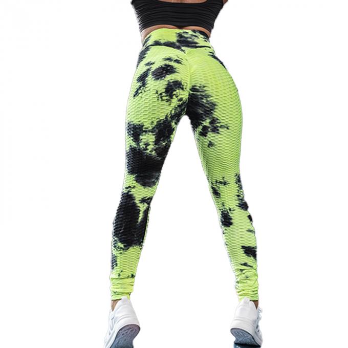 Großhandelsbindung-färbung Yoga-Hosen-Bauch-Steuermaserten dehnbare Trainings-Gamaschen Yoga Legging für Frauen