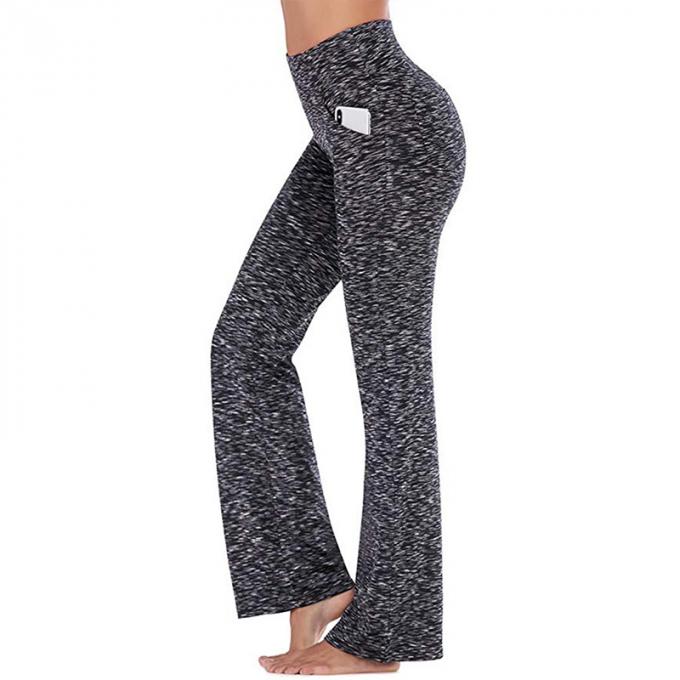 2021 hohe taillierte Eignungs-Yoga-Hosen schätzen gering, die breiten Bein-Hosen-Frauen auszudehnen, die plus Größen-nahtloses Yoga Legging zufällig sind