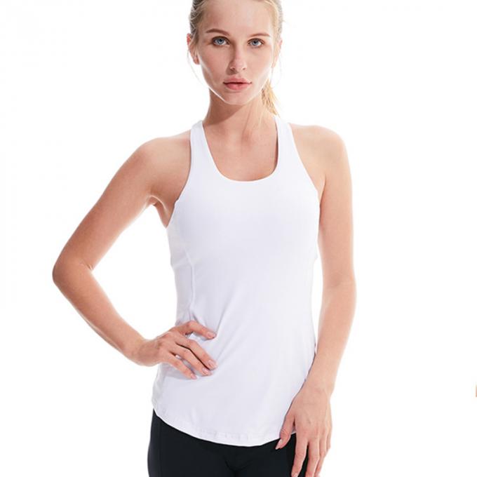 Frauen-Sport-BH Longline-Ernte-Trägershirt füllte Trainings-laufendes Yoga-Turnhallen-Trägershirt-Ernte-Trägershirt auf
