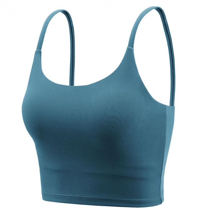 Heiße Salings-Frauen füllten Sport-BH-Eignungs-Trainings-nahtlosen der Sport-BH der laufenden Hemd-Yoga-Trägershirt-Frauen auf