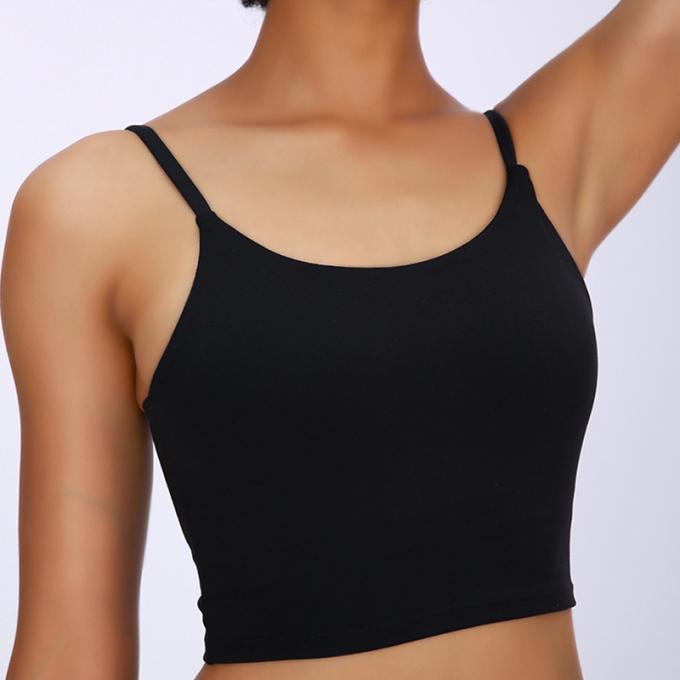 Heiße Salings-Frauen füllten Sport-BH-Eignungs-Trainings-nahtlosen der Sport-BH der laufenden Hemd-Yoga-Trägershirt-Frauen auf