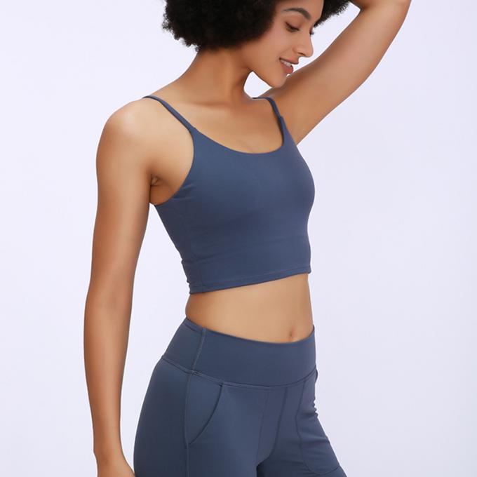 Heiße Salings-Frauen füllten Sport-BH-Eignungs-Trainings-nahtlosen der Sport-BH der laufenden Hemd-Yoga-Trägershirt-Frauen auf