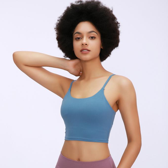Heiße Salings-Frauen füllten Sport-BH-Eignungs-Trainings-nahtlosen der Sport-BH der laufenden Hemd-Yoga-Trägershirt-Frauen auf