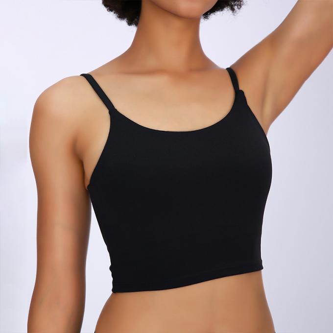 Heiße Salings-Frauen füllten Sport-BH-Eignungs-Trainings-nahtlosen der Sport-BH der laufenden Hemd-Yoga-Trägershirt-Frauen auf