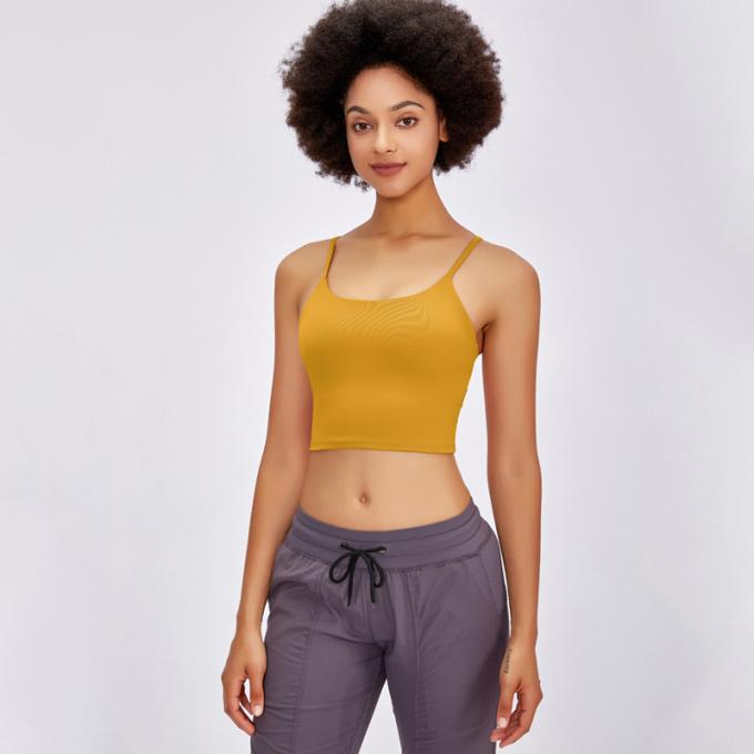 Heiße Salings-Frauen füllten Sport-BH-Eignungs-Trainings-nahtlosen der Sport-BH der laufenden Hemd-Yoga-Trägershirt-Frauen auf
