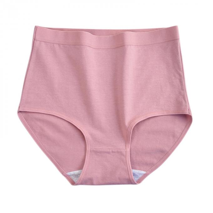 Das Plus-Größen-Unterwäsche-Baumwollmittlere Taille der Großhandelsfrauen kein kurzer Damen-Schlüpfer der Muffin-Spitzenvollen deckung
