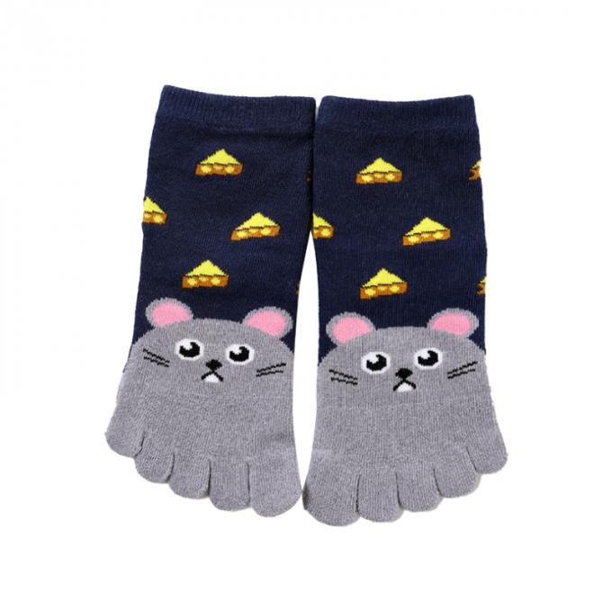 Höhen-Qualitäts-Baby-Kindermädchen-Jungen-weiche nette Tiersocken-Baumwolle fünf Zehensocken Söckchen
