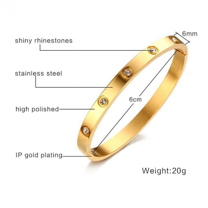 Luxuscharme-Armband-Edelstahl-Damen-Armband- und Ringarmbandfrauengold überzog