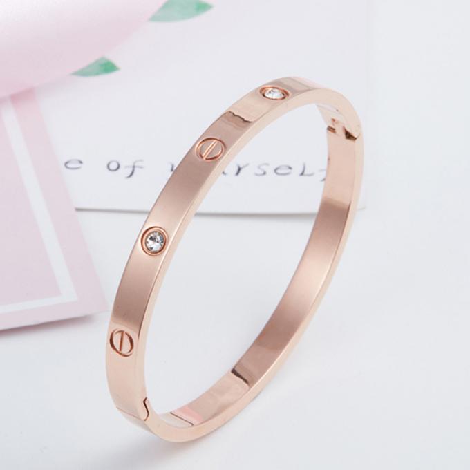 Armband-der Charme-Armband-Armbänder der C-offenen Armband-Edelstahl-Frauen Hotselling Diamond Women