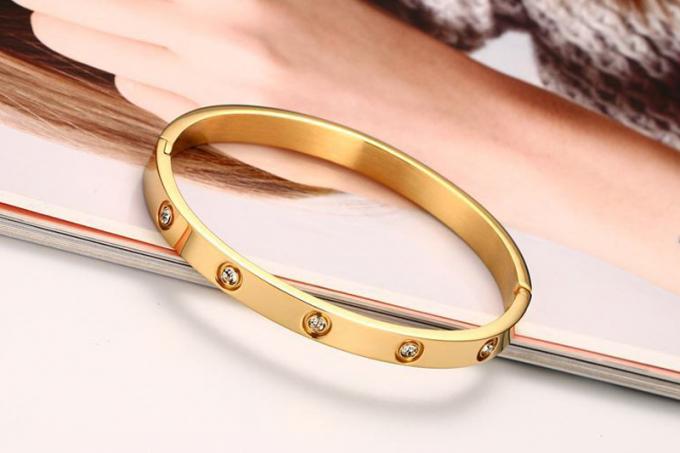 Armband-der Charme-Armband-Armbänder der C-offenen Armband-Edelstahl-Frauen Hotselling Diamond Women