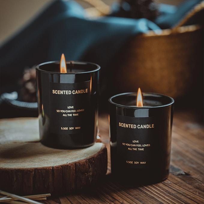 Rauchloses langlebiges Geschenk Holz-Amber Scented Mother Day Birthdays Valentine Weddings Soy stellte Großhandelskerze ein