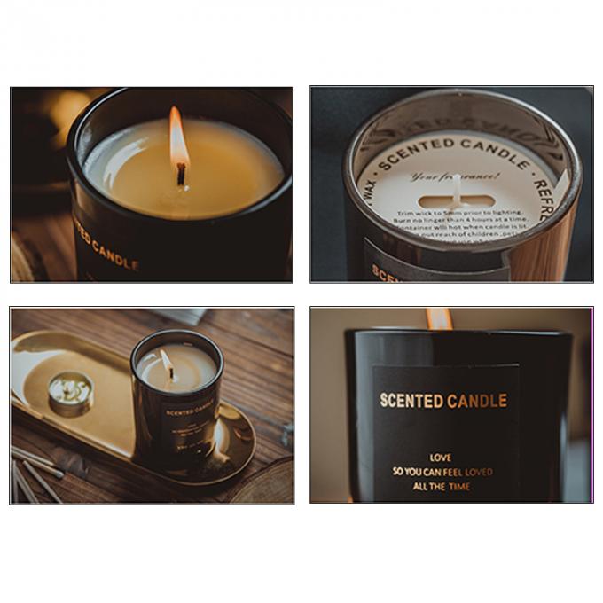 Rauchloses langlebiges Geschenk Holz-Amber Scented Mother Day Birthdays Valentine Weddings Soy stellte Großhandelskerze ein