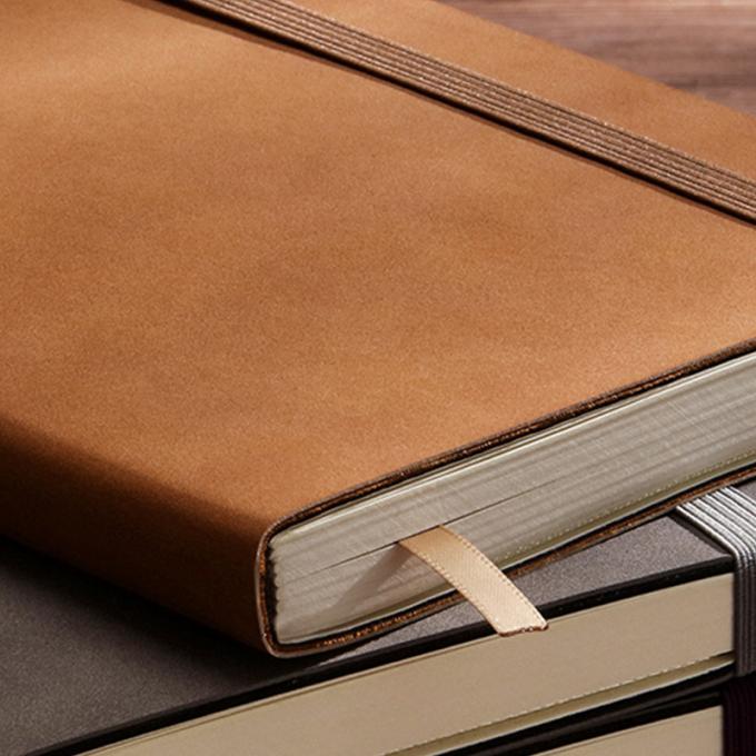 Weiches Notizbuch-tägliches wiederverwendbares punktiertes Zeitschriften-Notizbuch des Lederband-Notizblock-Geschäfts-A5