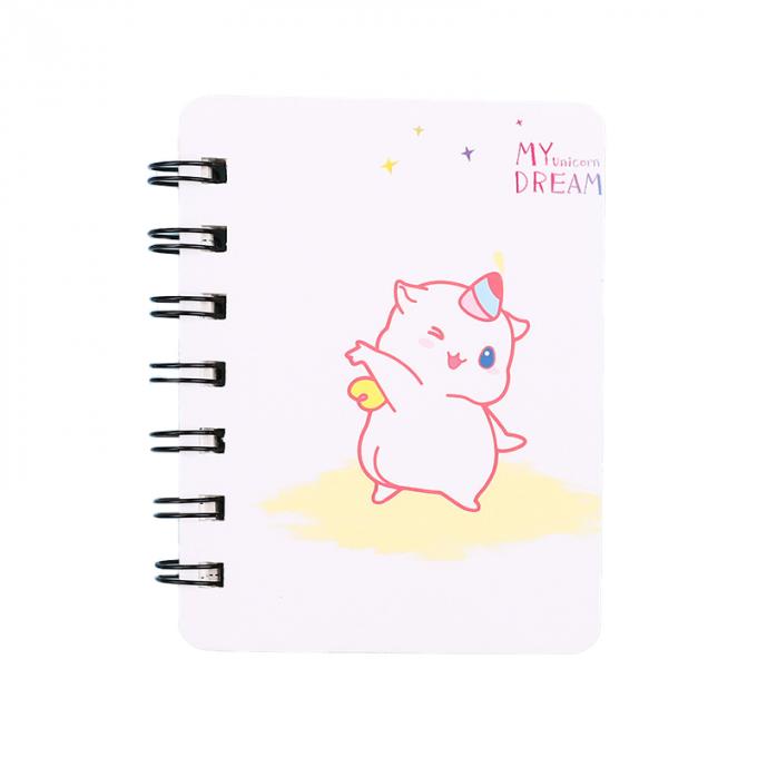 Kreativer GroßhandelsMini Cartoon Spiral Wirebound Notebook perfekt für die Tagebuch-Spiralen-Notizbücher kundengerecht