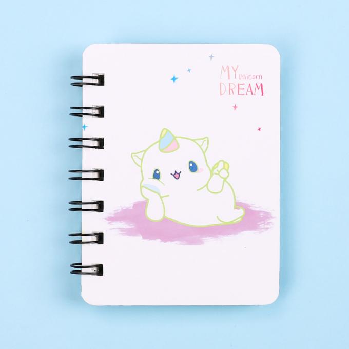 Kreativer GroßhandelsMini Cartoon Spiral Wirebound Notebook perfekt für die Tagebuch-Spiralen-Notizbücher kundengerecht
