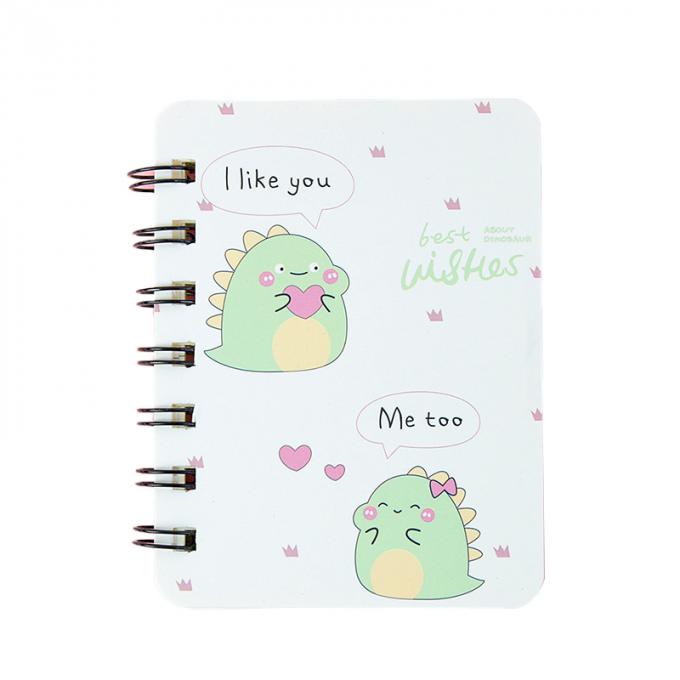 Kreativer GroßhandelsMini Cartoon Spiral Wirebound Notebook perfekt für die Tagebuch-Spiralen-Notizbücher kundengerecht