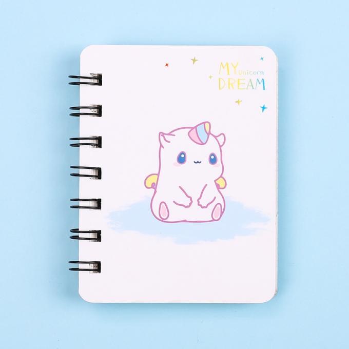 Kreativer GroßhandelsMini Cartoon Spiral Wirebound Notebook perfekt für die Tagebuch-Spiralen-Notizbücher kundengerecht