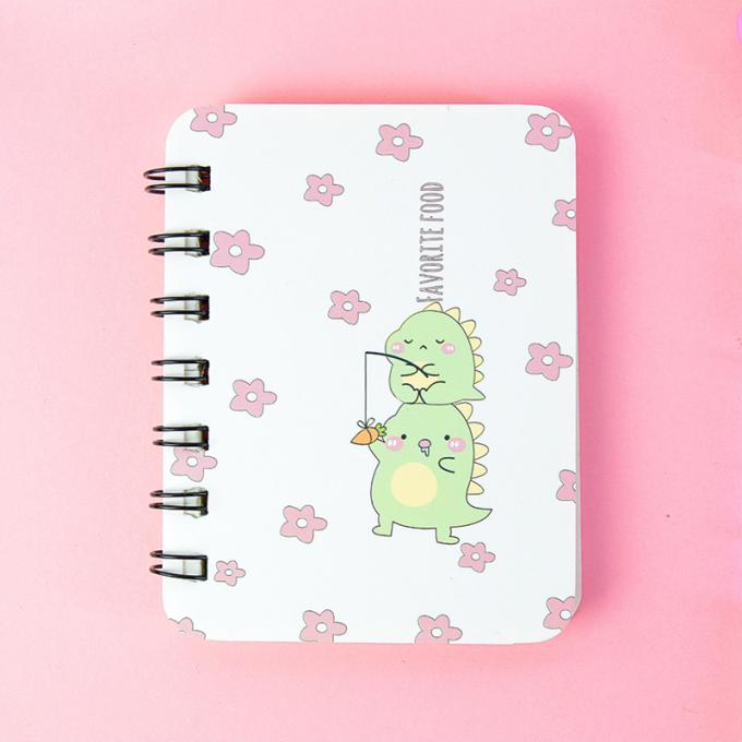 Kreativer GroßhandelsMini Cartoon Spiral Wirebound Notebook perfekt für die Tagebuch-Spiralen-Notizbücher kundengerecht