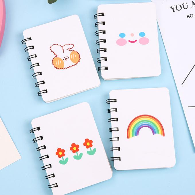 Kreativer GroßhandelsMini Cartoon Spiral Wirebound Notebook perfekt für die Tagebuch-Spiralen-Notizbücher kundengerecht