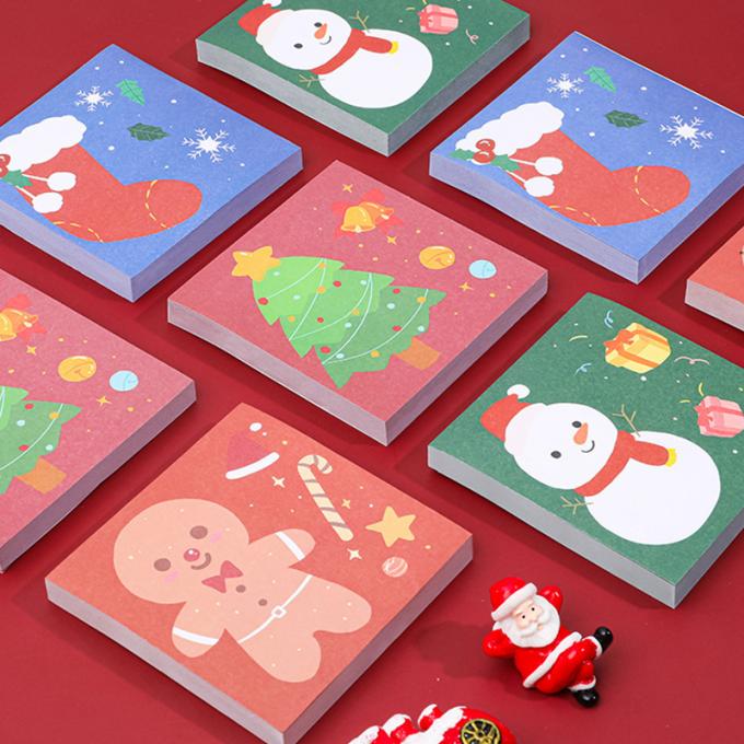 Zeiten Weihnachtsklebrige Anmerkungs-kleben nette Karikatur-Mini Memo Pads N Notiz-klebrige Anmerkungen für Studenten-Geschenk