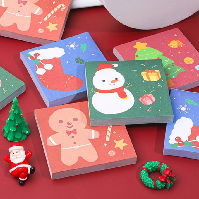 Zeiten Weihnachtsklebrige Anmerkungs-kleben nette Karikatur-Mini Memo Pads N Notiz-klebrige Anmerkungen für Studenten-Geschenk
