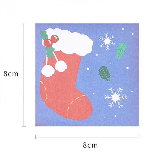Zeiten Weihnachtsklebrige Anmerkungs-kleben nette Karikatur-Mini Memo Pads N Notiz-klebrige Anmerkungen für Studenten-Geschenk