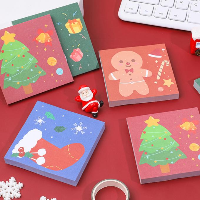 Zeiten Weihnachtsklebrige Anmerkungs-kleben nette Karikatur-Mini Memo Pads N Notiz-klebrige Anmerkungen für Studenten-Geschenk