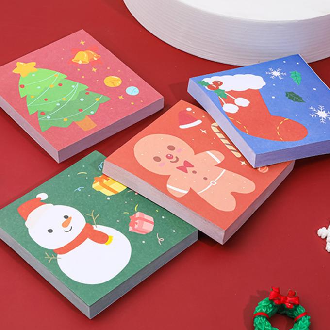 Zeiten Weihnachtsklebrige Anmerkungs-kleben nette Karikatur-Mini Memo Pads N Notiz-klebrige Anmerkungen für Studenten-Geschenk