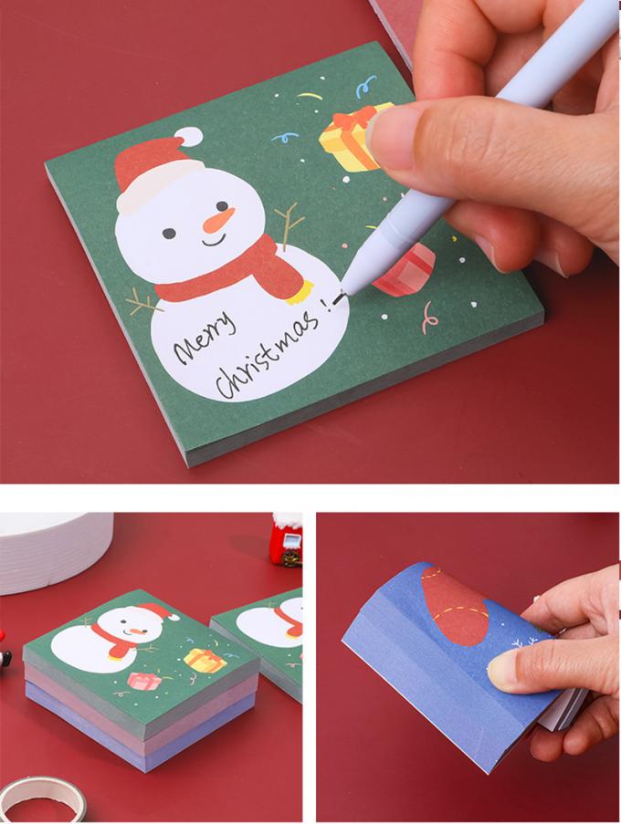 Zeiten Weihnachtsklebrige Anmerkungs-kleben nette Karikatur-Mini Memo Pads N Notiz-klebrige Anmerkungen für Studenten-Geschenk