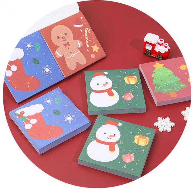 Zeiten Weihnachtsklebrige Anmerkungs-kleben nette Karikatur-Mini Memo Pads N Notiz-klebrige Anmerkungen für Studenten-Geschenk