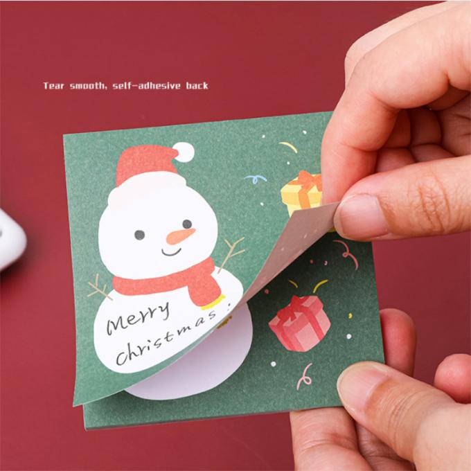 Zeiten Weihnachtsklebrige Anmerkungs-kleben nette Karikatur-Mini Memo Pads N Notiz-klebrige Anmerkungen für Studenten-Geschenk