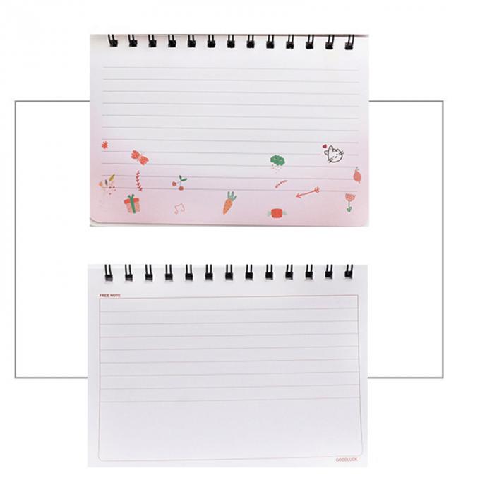 Kundenspezifische nette unlinierte Papiergroßhandelstasche gewundener Mini Notebook der planer-Zeitschriften-gebundenen Ausgabe