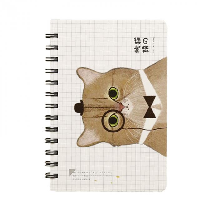 Kundenspezifische nette unlinierte Papiergroßhandelstasche gewundener Mini Notebook der planer-Zeitschriften-gebundenen Ausgabe
