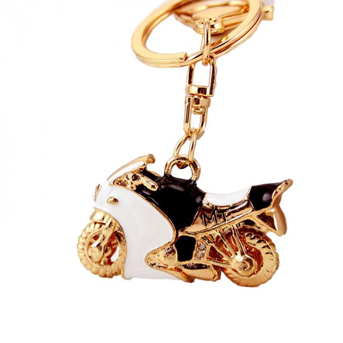 Keychains für Frauen-Modell-Metal Pendant Motorcycle-Bergkristall-Metall-Crystal Luxury Designers Custom Keychain-Logo