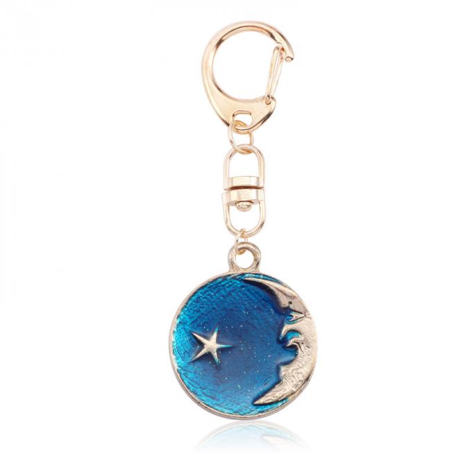 Großhandels- Schlüssel- Ring Metal Pendant Women Bag Zusätze Kristall-Keyhains Diamond Crystal Mermaids Watermelons Moon Cars für Geschenke